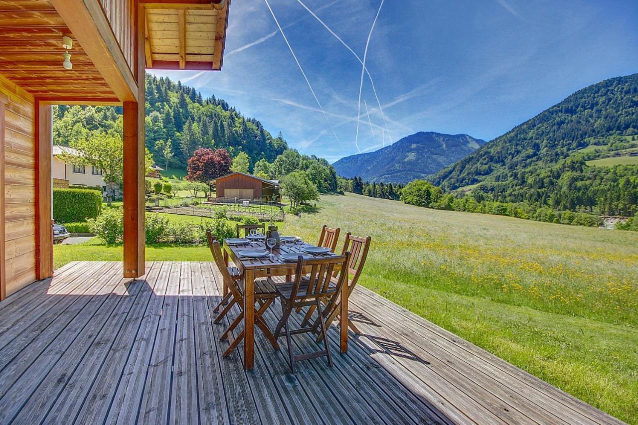Chalet Wifi - Le Biot - 8 Personnes - Chalet Morand Exterior photo